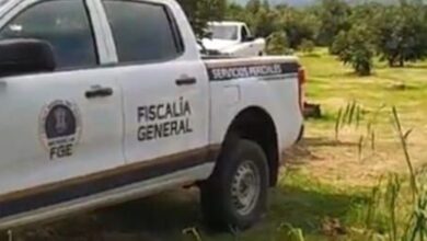 Camioneta de la FGE de Michoacán