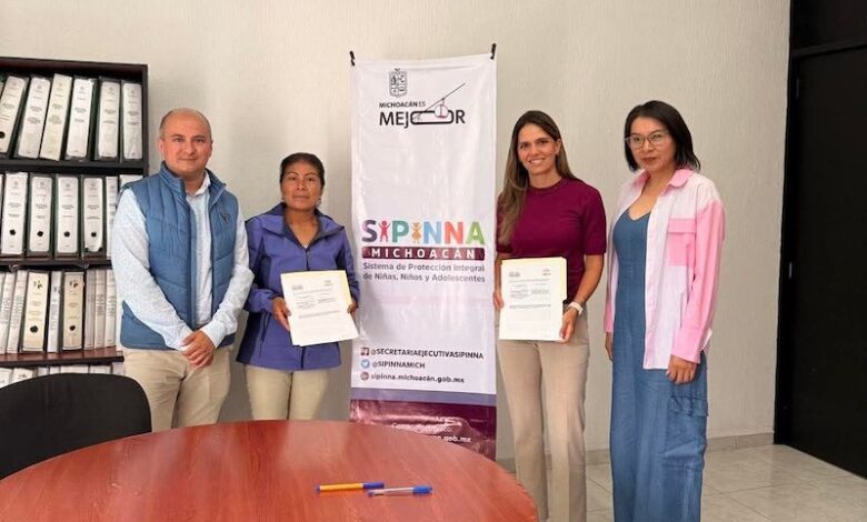 Firma de acuerdo entre SIPINNA y Niños de Santa Fe