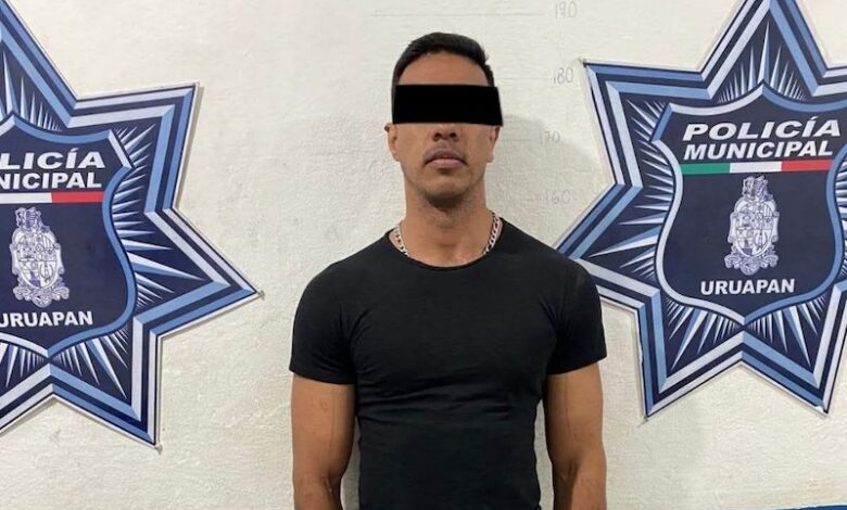 Detenido policía municipal de Uruapan
