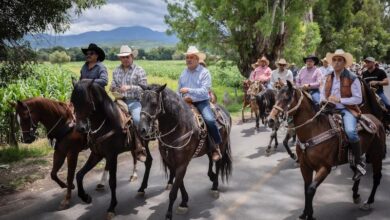Raúl Morón en cabalgata