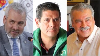 Alfredo Ramírez Bedolla, Ernesto Núñez Aguilar y Raúl Morón Orozco
