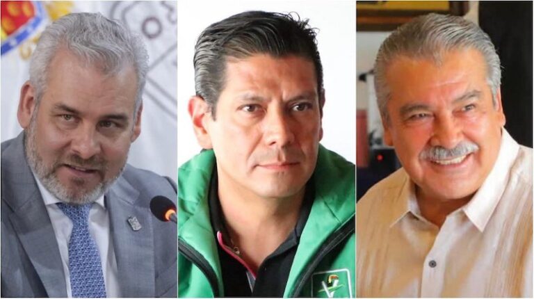 Alfredo Ramírez Bedolla, Ernesto Núñez Aguilar y Raúl Morón Orozco