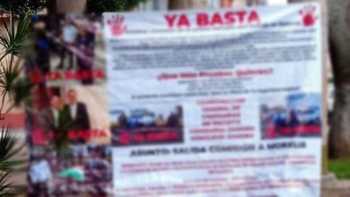 narcomantas en Zamora