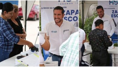 Hugo Servín entrega calzado escolar
