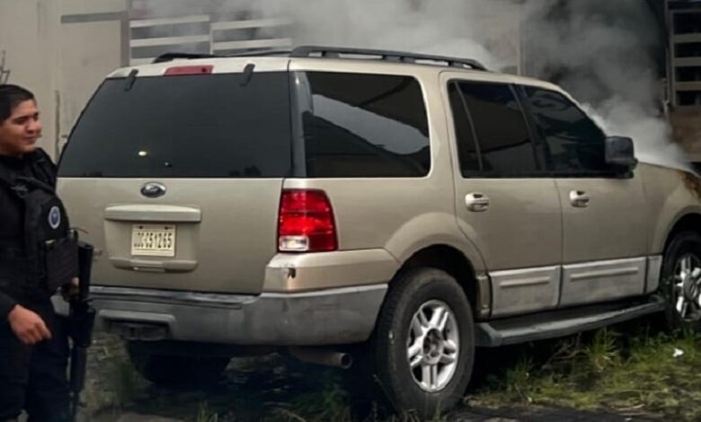 Morelia, incendio de vehículo