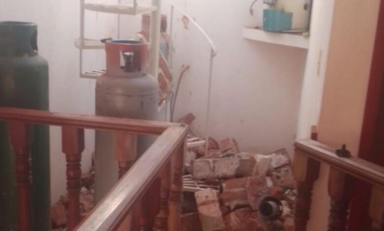 Explosión en vivienda