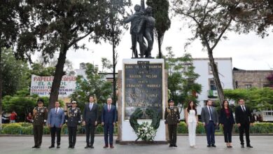 Homenaje a los niños héroes en Morelia