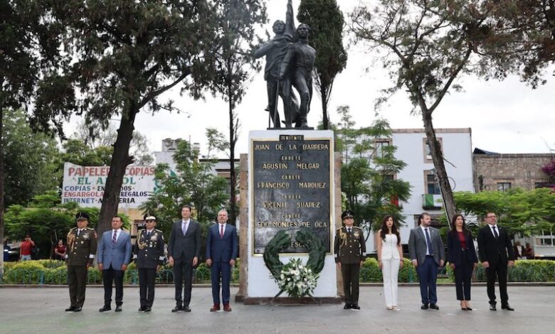 Homenaje a los niños héroes en Morelia