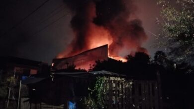 Incendio en empacadora de aguacate