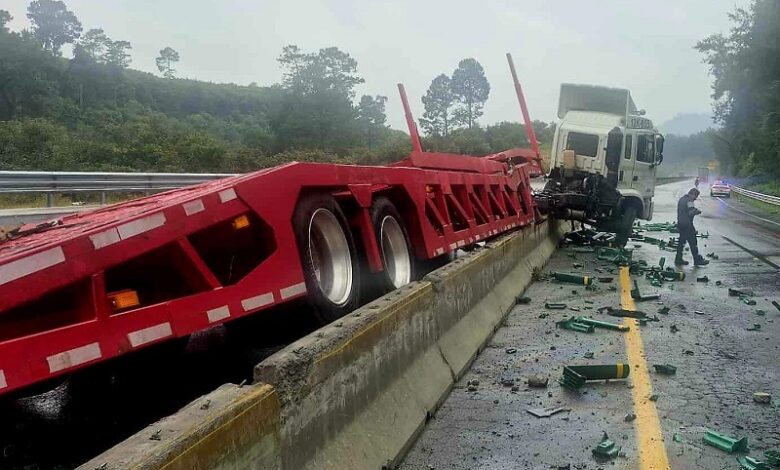accidente, tractocamión