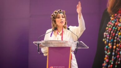 Brissa Arroyo en discurso