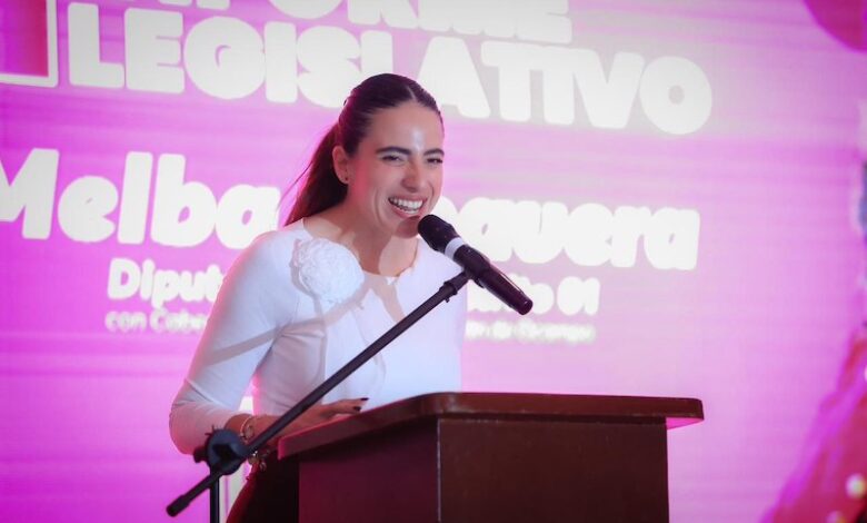 Giulianna Bugarini en discurso