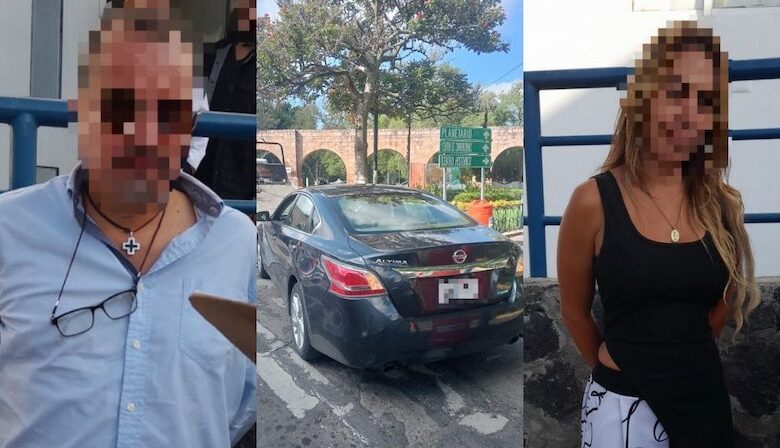 Pareja ebria detenida