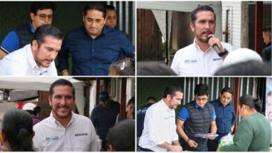 Hugo Servín y Benjamín Farfán en Casa de Acción Social Móvil
