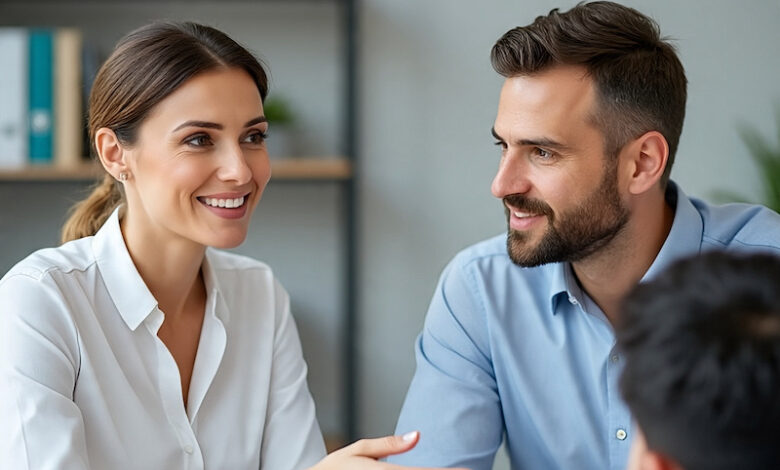 Mujer y hombre