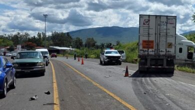 Accidente vial, Lesionada