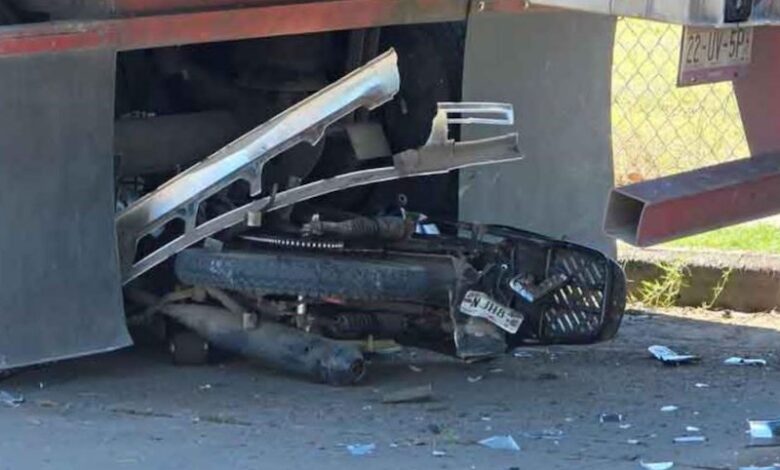 Motocicleta accidentada