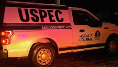 Camioneta de la USPEC de la FGE de Michoacán