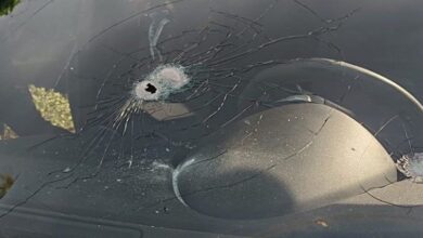 Parabrisas baleado