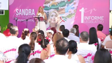 Sandra Olimpia en discurso