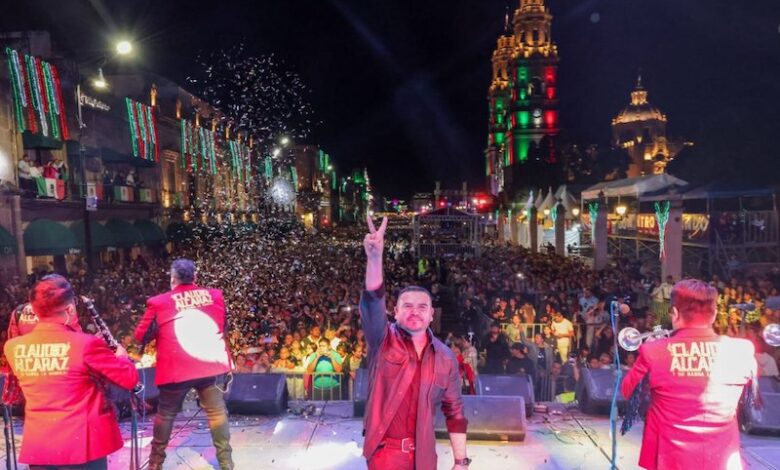 Claudio Alcaraz en concierto en Morelia