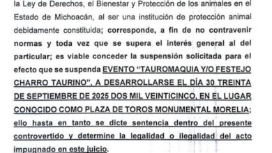 Sentencia contra corrida de toros