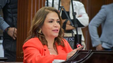 Fabiola Alanís en su curul