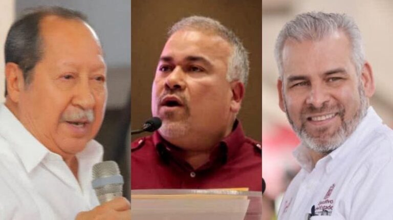 Leonel Godoy, Jesús Mora y Alfredo Ramírez Bedolla
