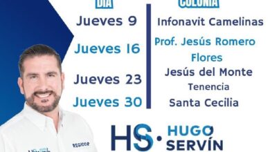 Hugo Servín anuncia calendario de su Casa de Acción Social Móvil