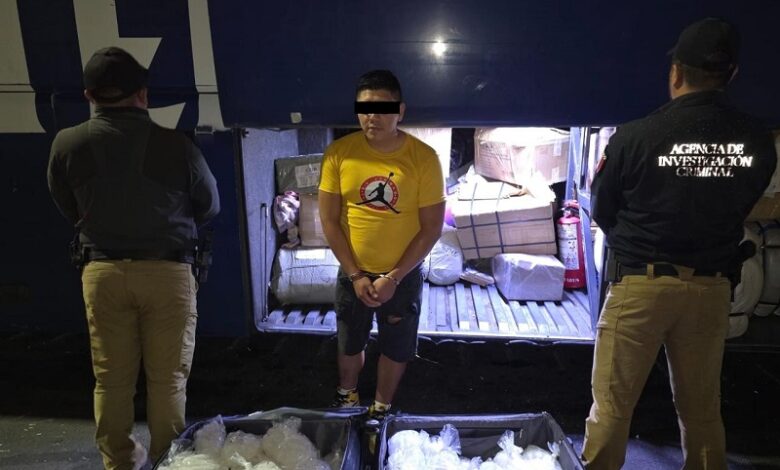 40 kilos de metanfetamina, Michoacán, SSP