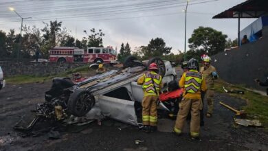 Volcadura de auto