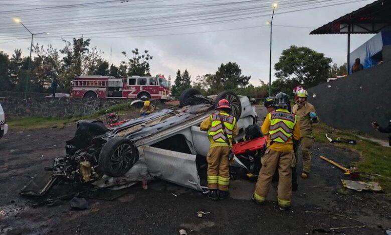 Volcadura de auto