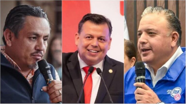 Víctor Manríquez, Guillermo Valencia y Carlos Quintana