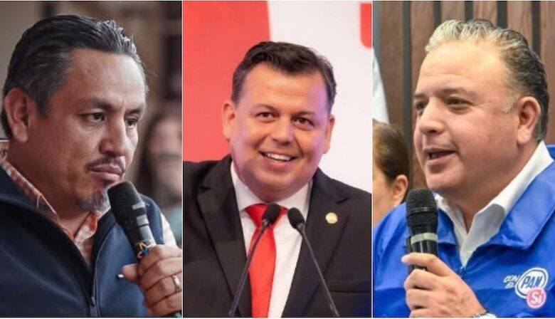 Víctor Manríquez, Guillermo Valencia y Carlos Quintana