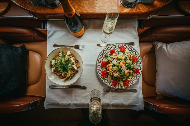 Comida en restaurante