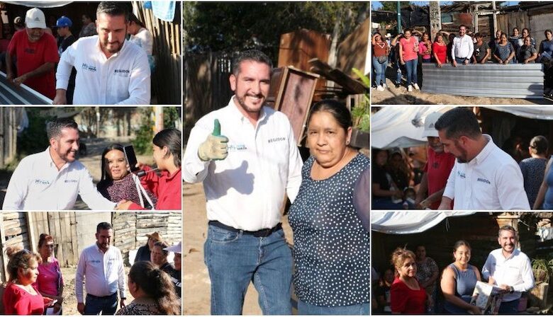 Hugo Servín entrega lámina galvanizada