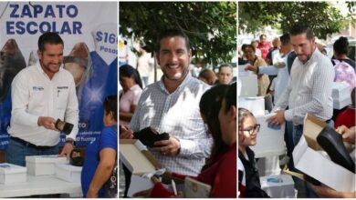 Hugo Servín lleva apoyos con calzado escolar