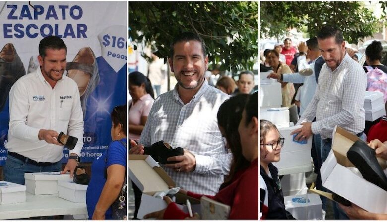 Hugo Servín lleva apoyos con calzado escolar