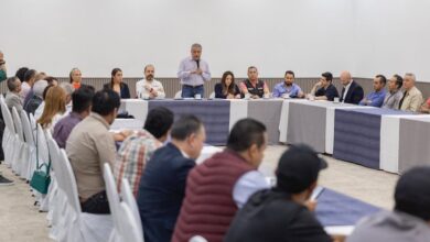 Raúl Morón en reunión con empresarios
