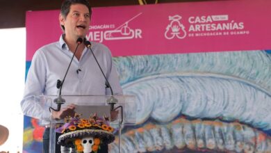 Alfonso Martínez en la Feria de la Catrina de Capula