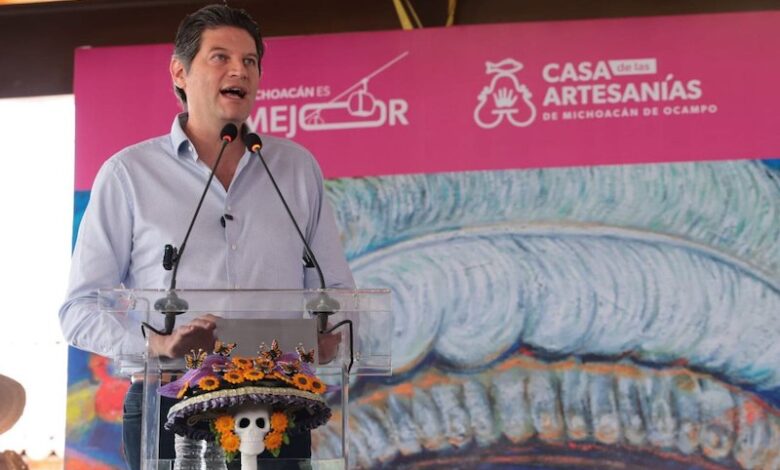 Alfonso Martínez en la Feria de la Catrina de Capula