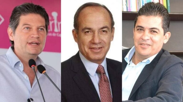 Alfonso Martínez, Felipe Calderón y Germán Tena