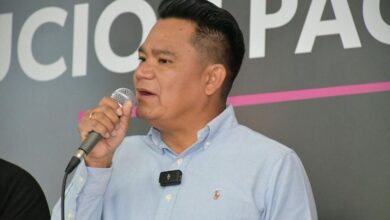 César Erwin Sánchez en discurso