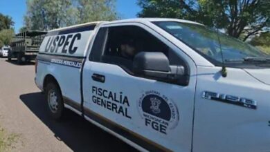 Camioneta de la FGE de Michoacán