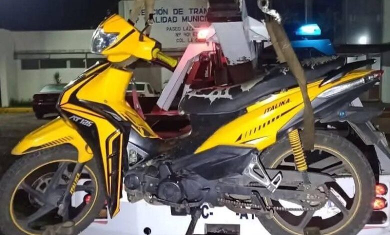 Motocicleta asegurada