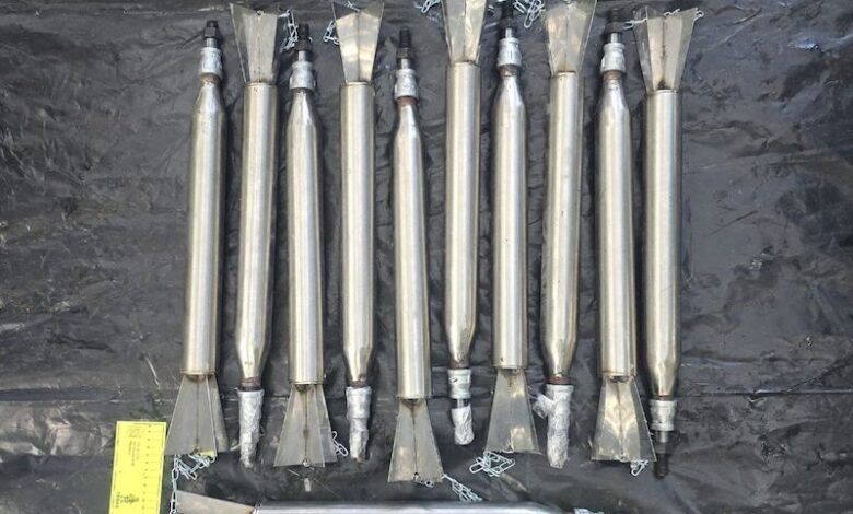 Explosivos asegurados