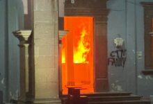 Apatzingán, incendio, vandalismo