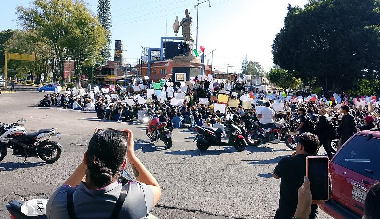 manifestaciones en Uruapan