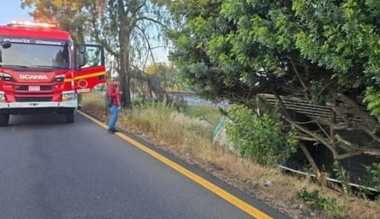 accidente vial, volcadura