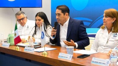 Benjamín Farfán en rueda de prensa